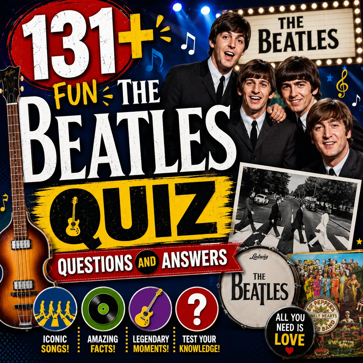 "Beatles Quiz Questions and Answers"