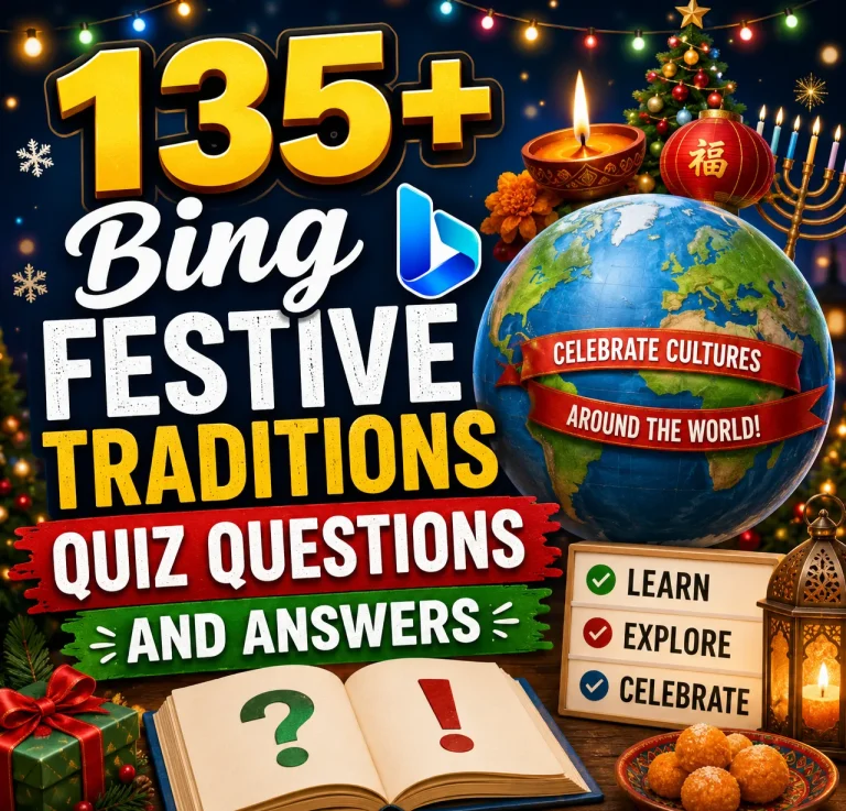 'Bing Festive Traditions Quiz Questions and Answers"