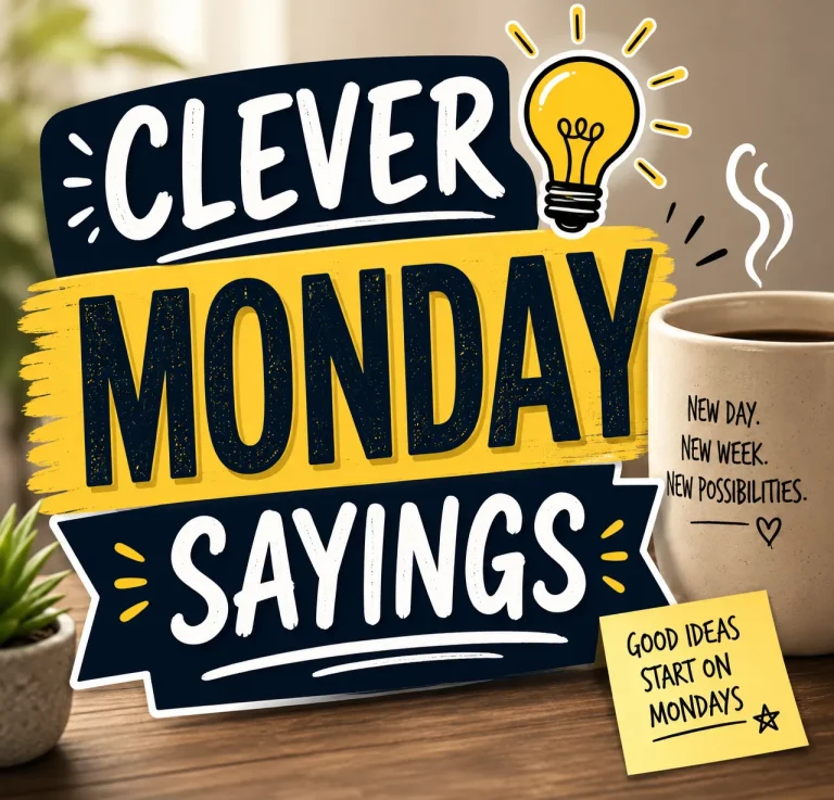 "Clever Monday Sayings"