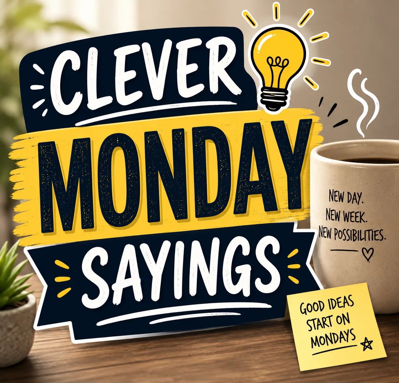 "Clever Monday Sayings"