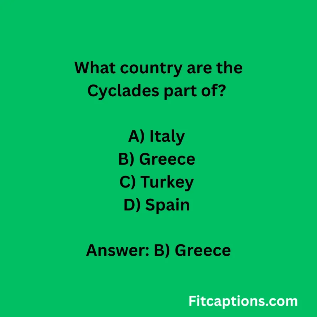 "Cyclades Trivia Questions and Answers"
