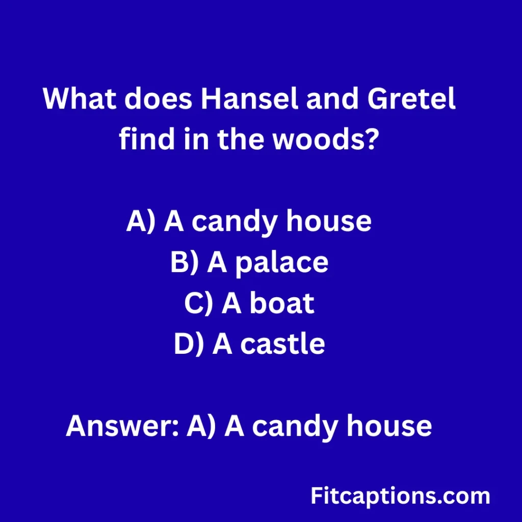 ""Magical Fairy Tale Quiz Questions And Answers""
