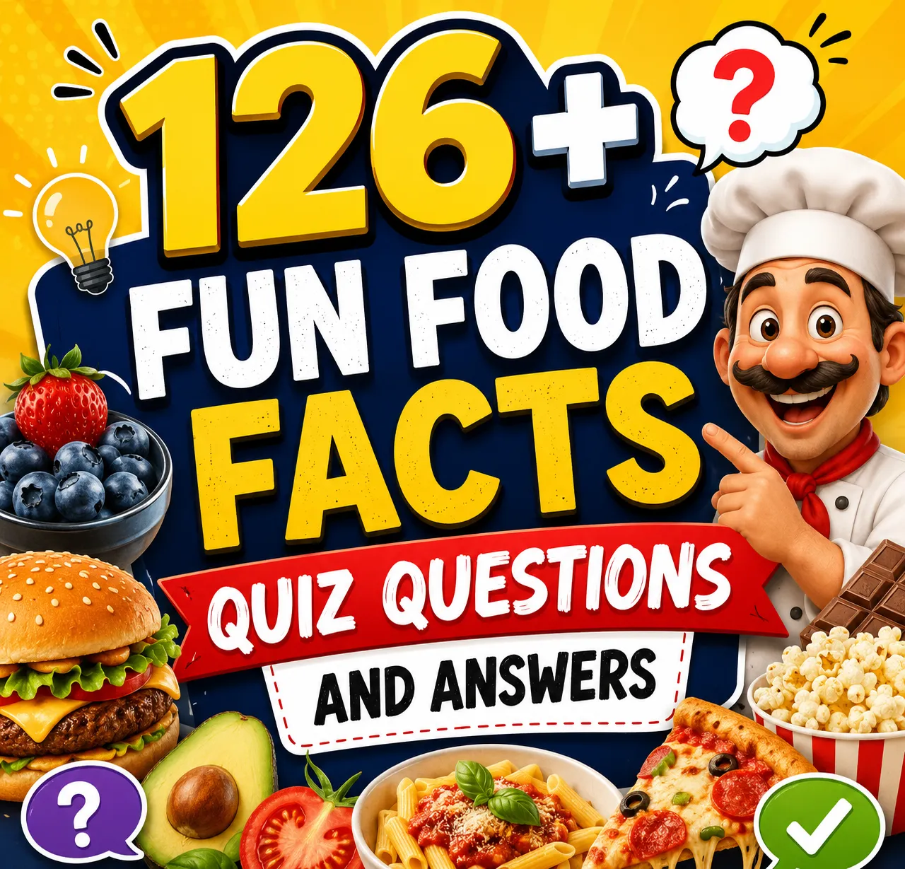 "Food Facts Quiz Questions and Answers"