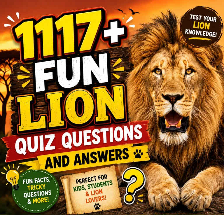"Fun Lion Quiz Questions And Answers"