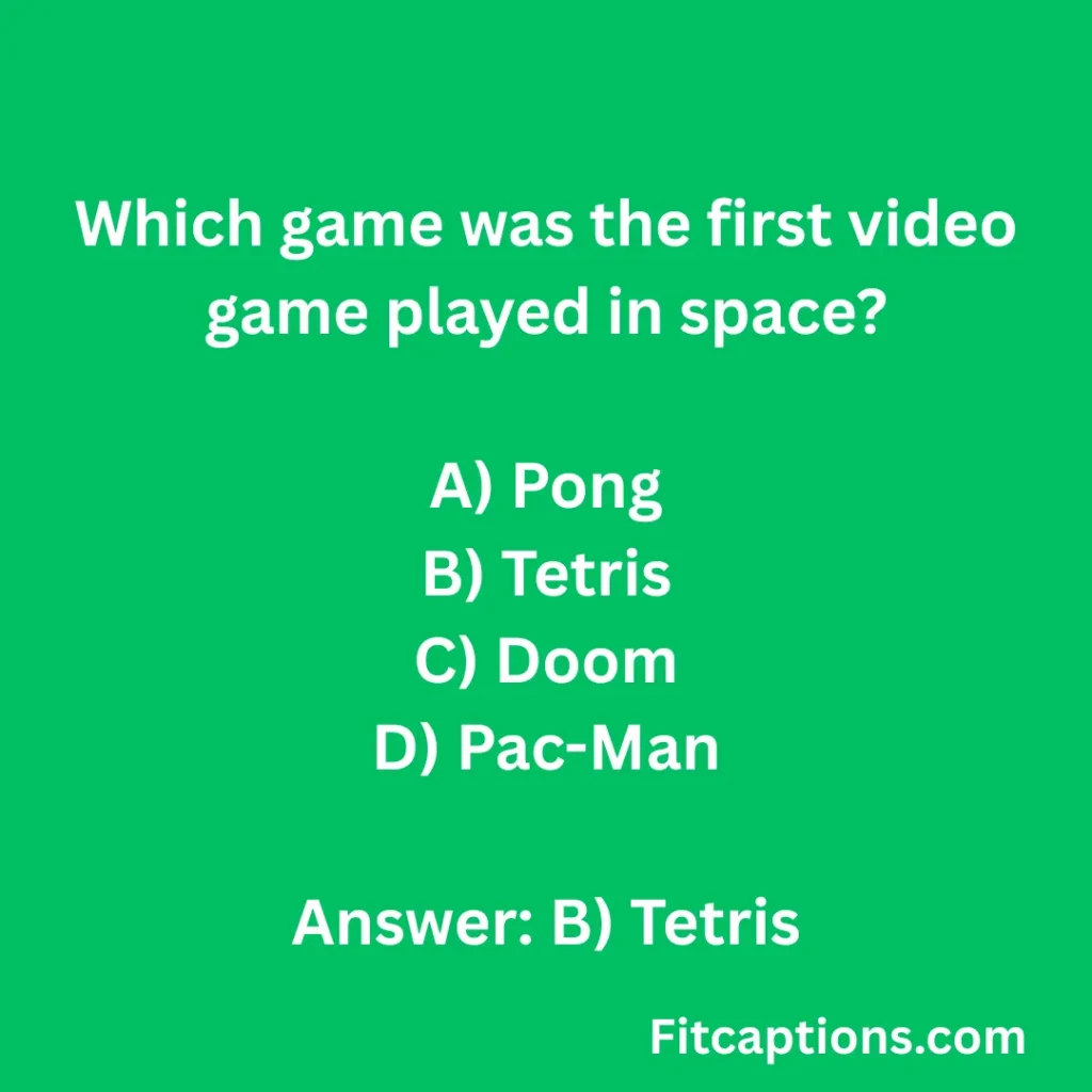 "Gaming Fun Facts Quiz Questions And Answers"