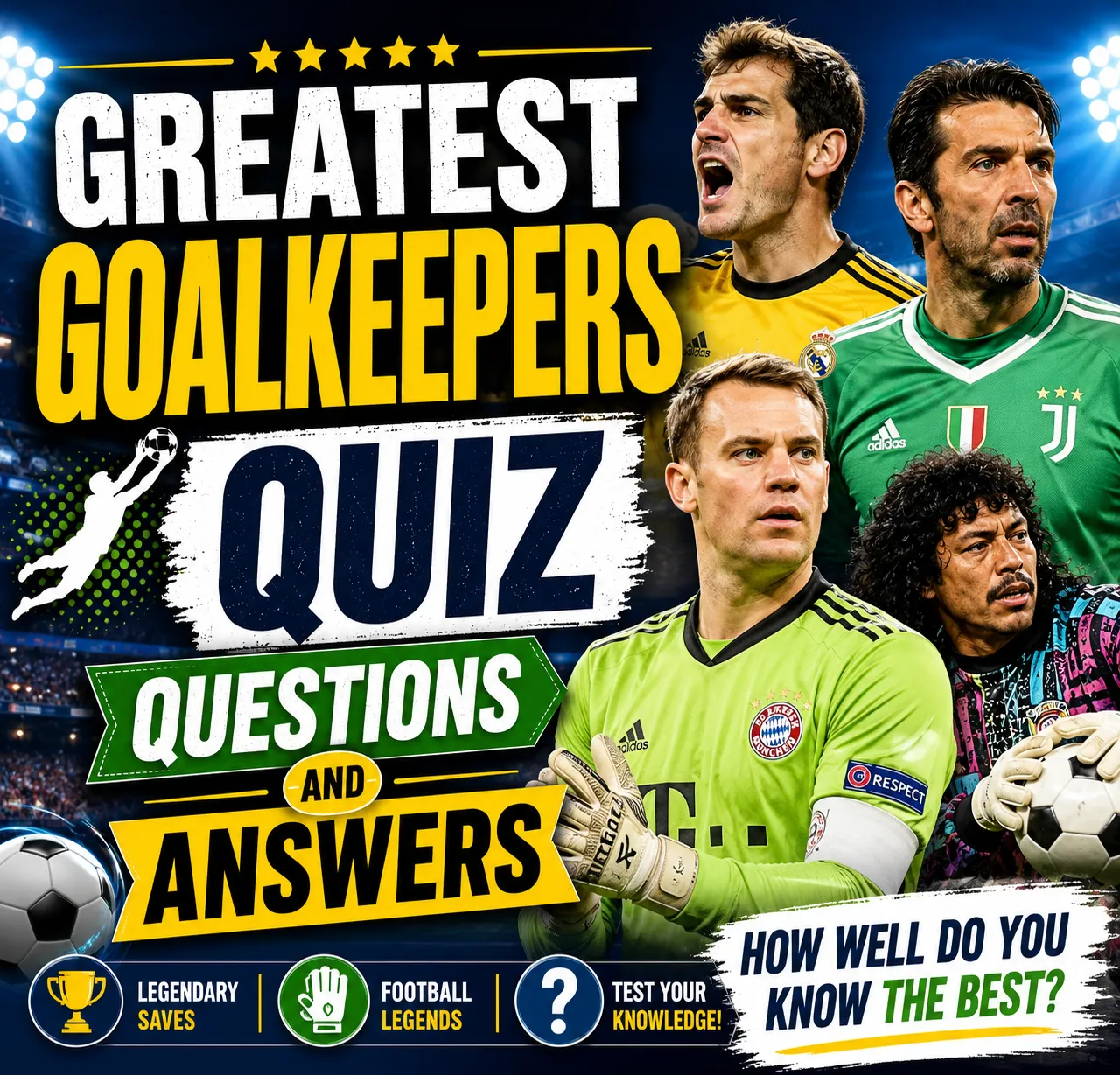 "Greatest Goalkeepers Quiz Questions and Answers"