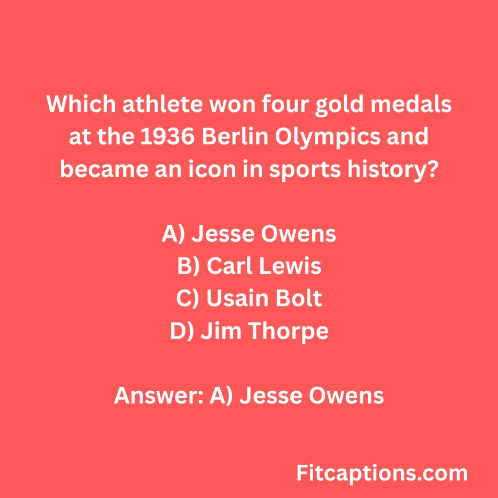 History Of Sports Trivia Questions And Answers 3