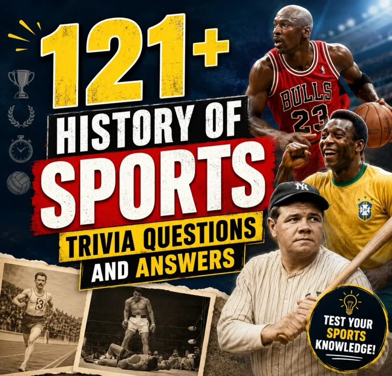 "History of Sports Quiz Questions and Answers"