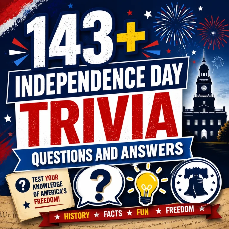 "Independence Day Trivia Questions And Answers"