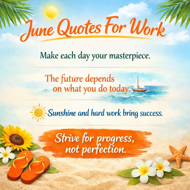 "June Quotes for Work"
