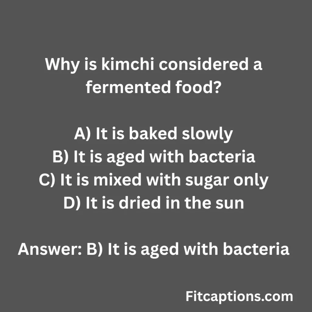 ""Fun Kimchi Quiz Questions and Answers""