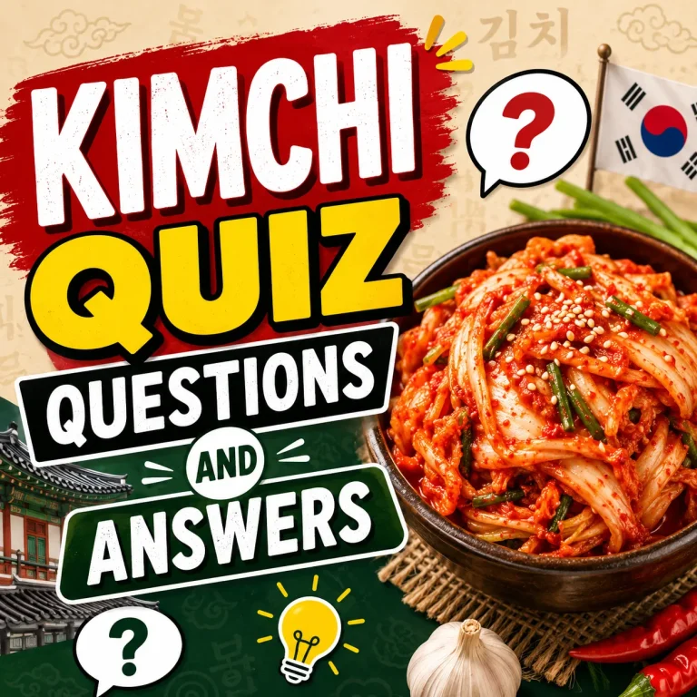 "Fun Kimchi Quiz Questions and Answers"