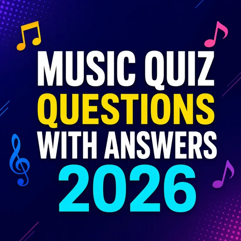 "Music Quiz Questions with Answers 2026"