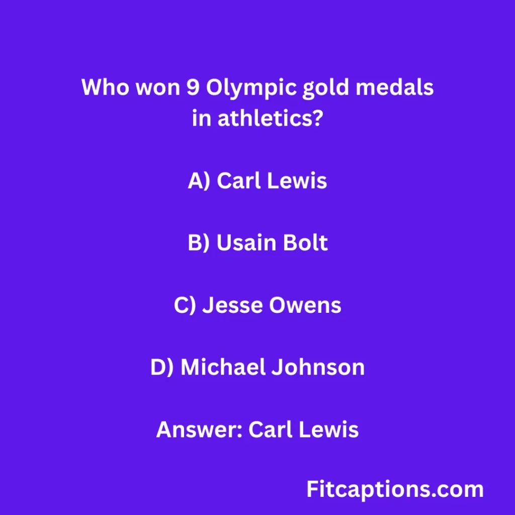 "Olympic Legends Quiz Questions With Answers"