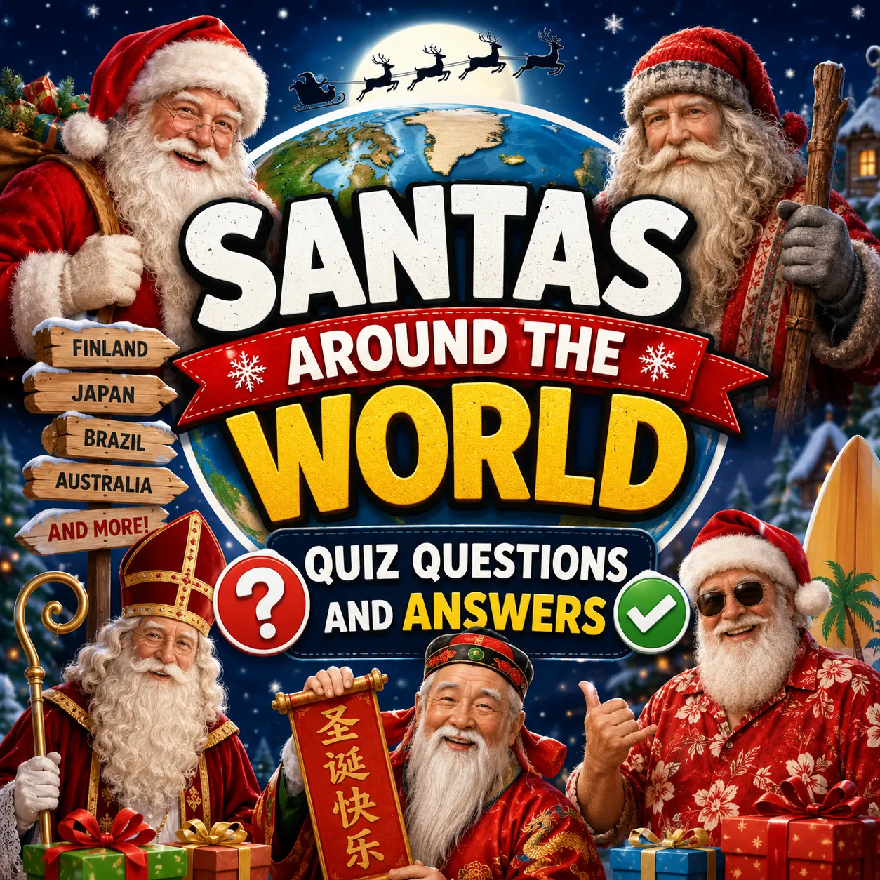"Santas Around the World Quiz Questions And Answers"