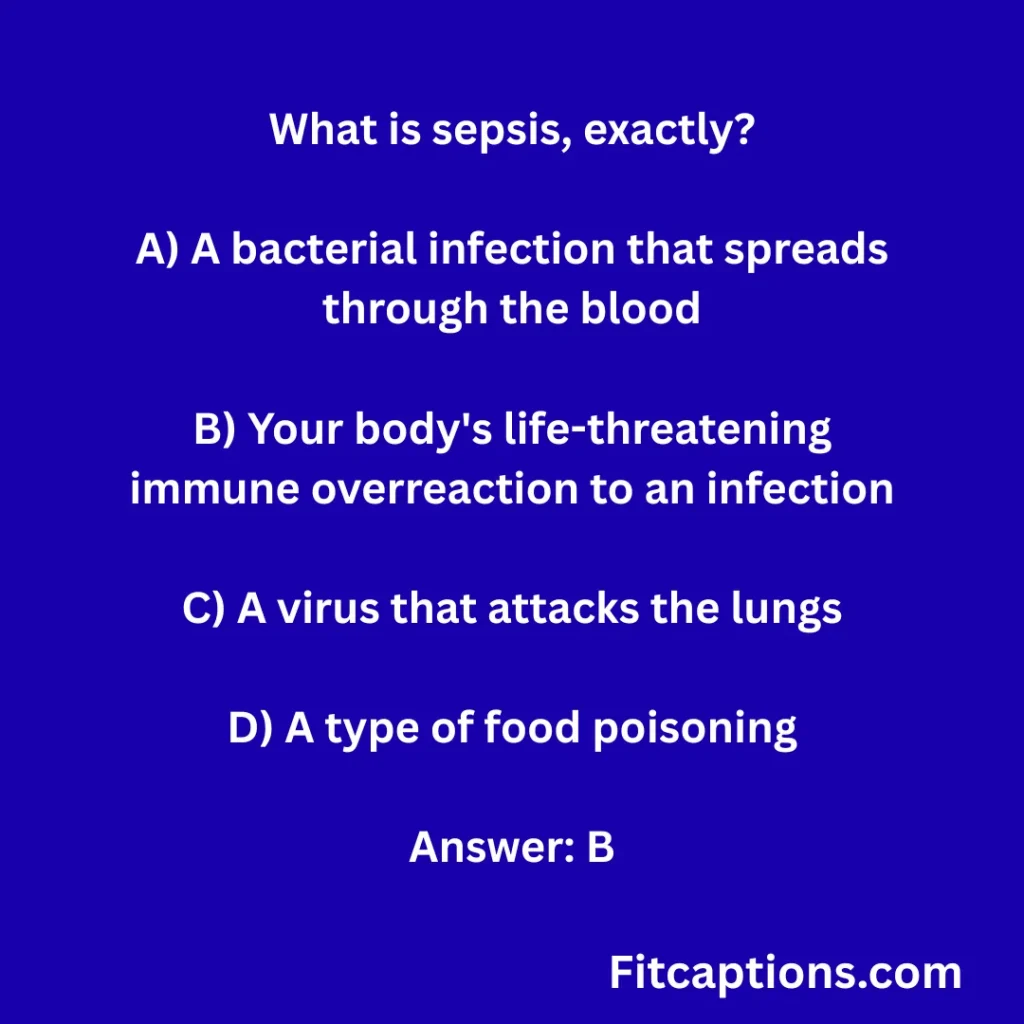 Sepsis Quiz Questions And Answers