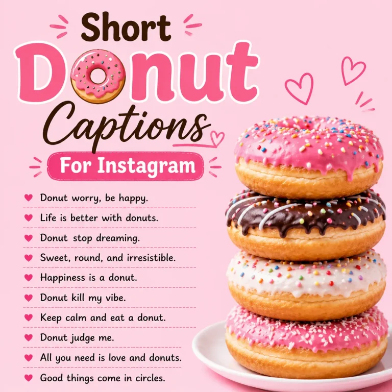 Short Donut Captions For Instagram