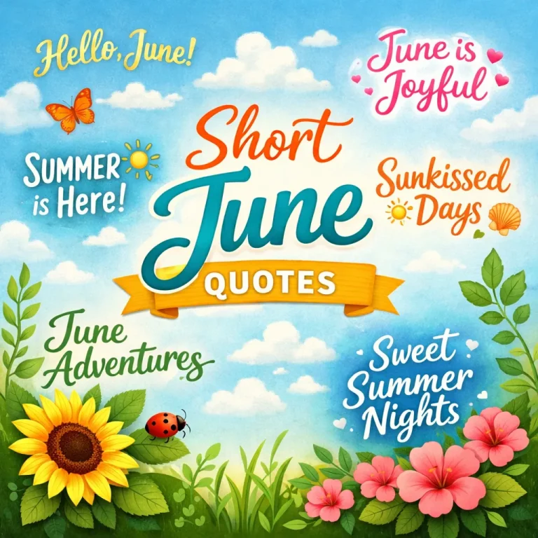 "Short June Quotes"