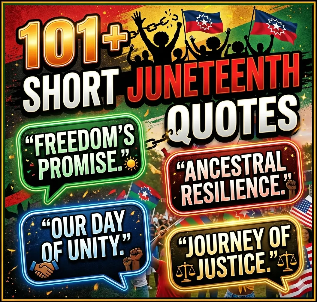 "Short Juneteenth Quotes"