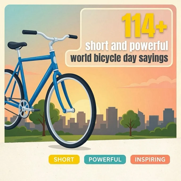 "Short and Powerful World Bicycle Day Sayings'