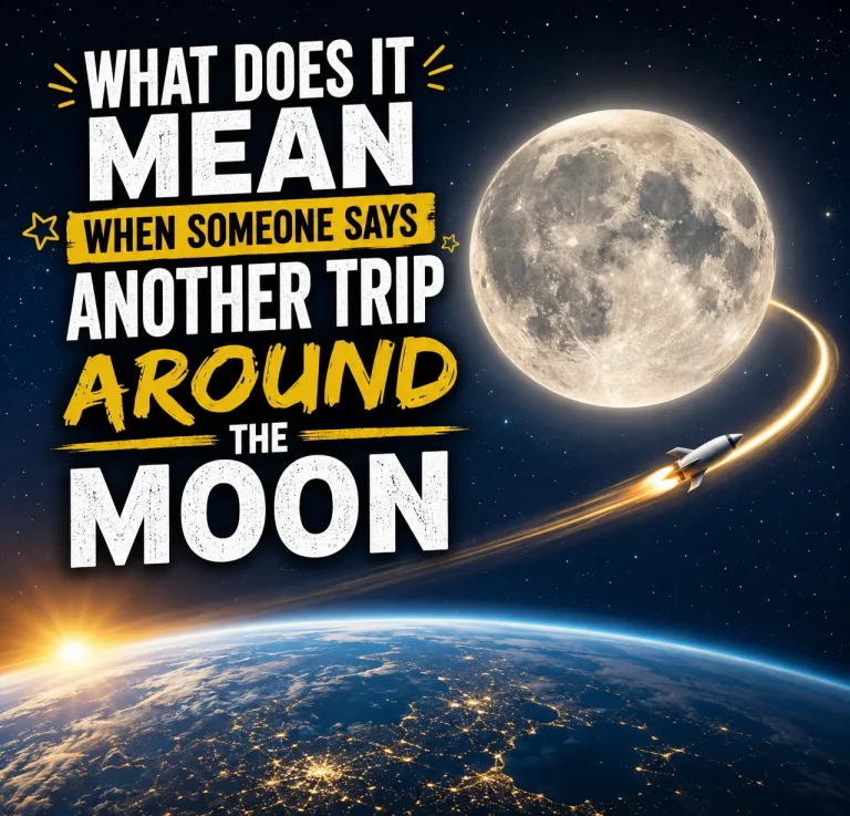 "What Does It Mean When Someone Says Another Trip Around the Moon"