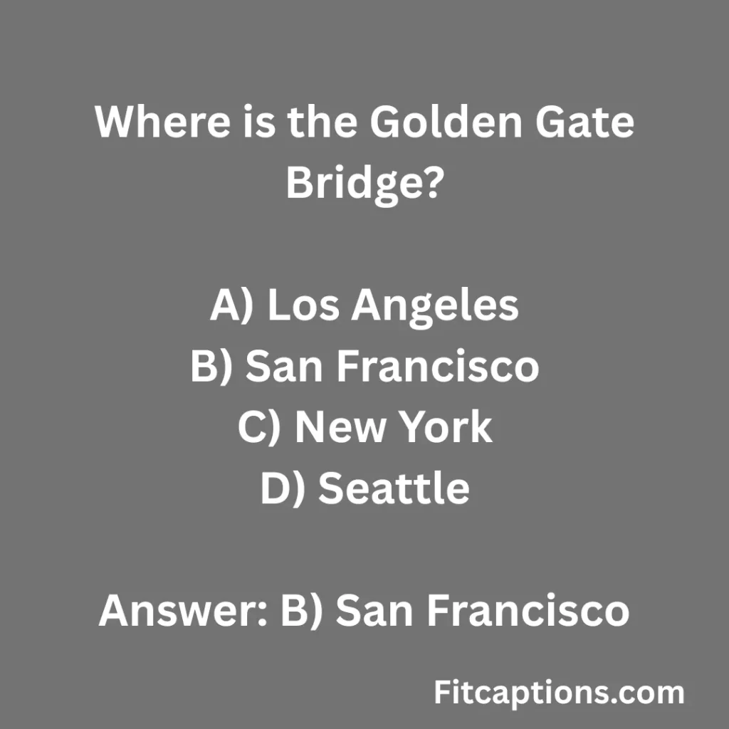 "World Bridges Quiz Questions and Answers"