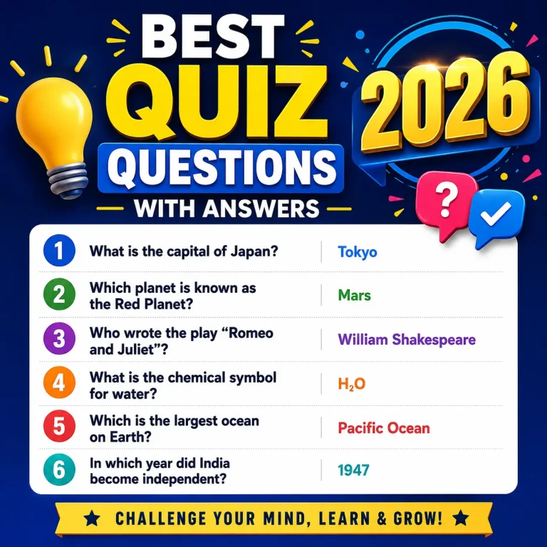 best Quiz Questions With Answers 2026