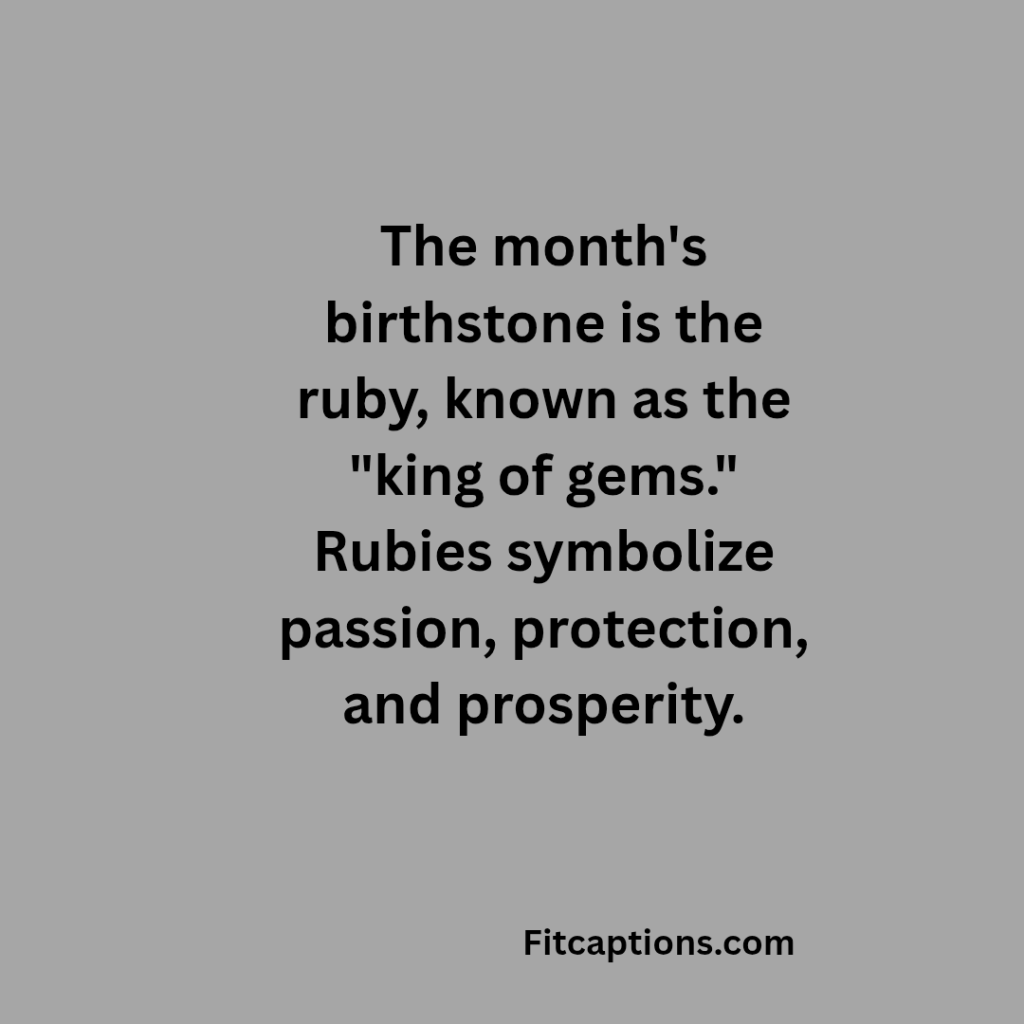 "Month of July Fun Facts"