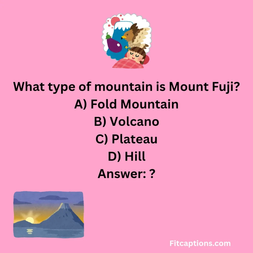"Mount Fuji Quiz Questions and Answers"