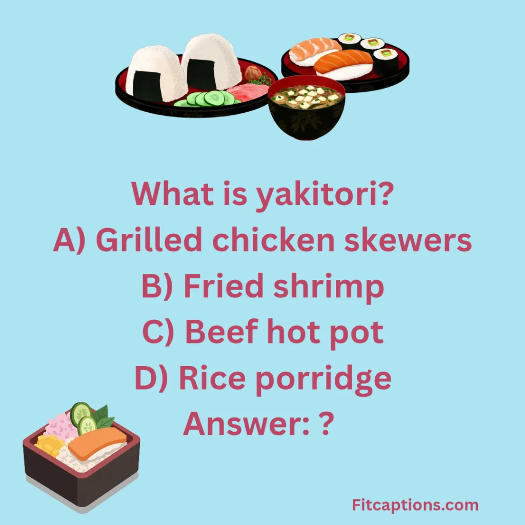 "Japanese Food Quiz Questions and Answers"