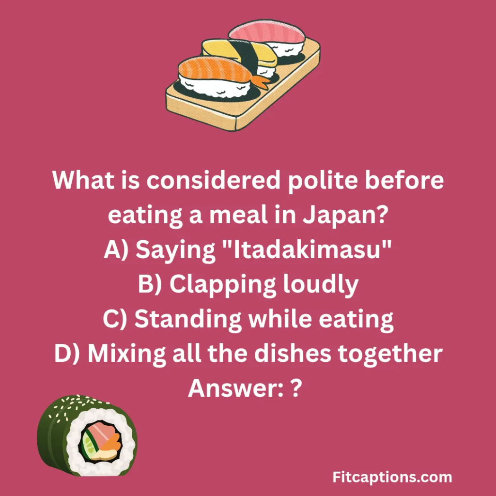 "Japanese Food Quiz Questions and Answers"