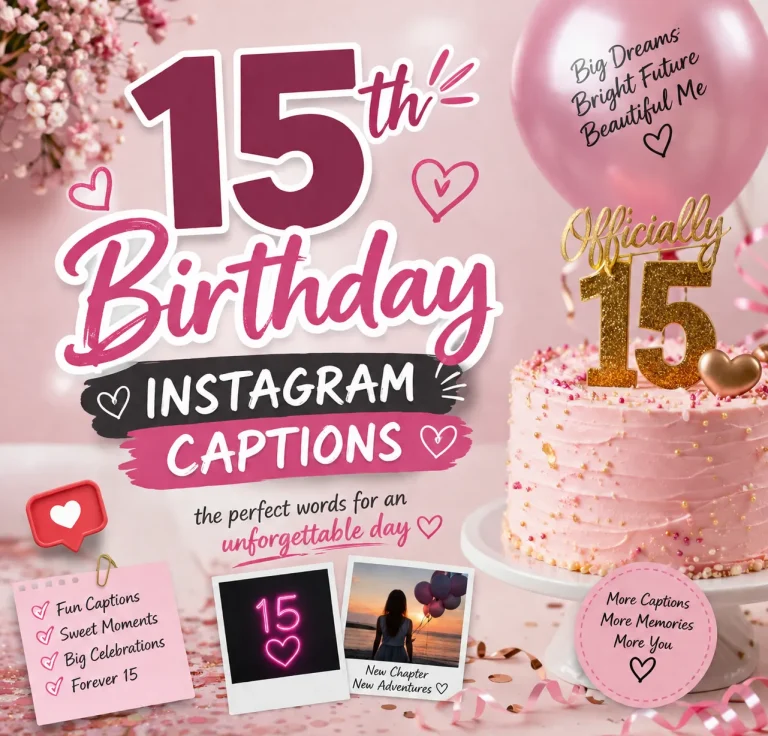15th birthday Instagram captions