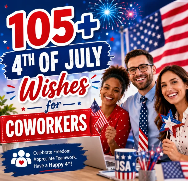 "Patriotic 4th of July Wishes for Coworkers"