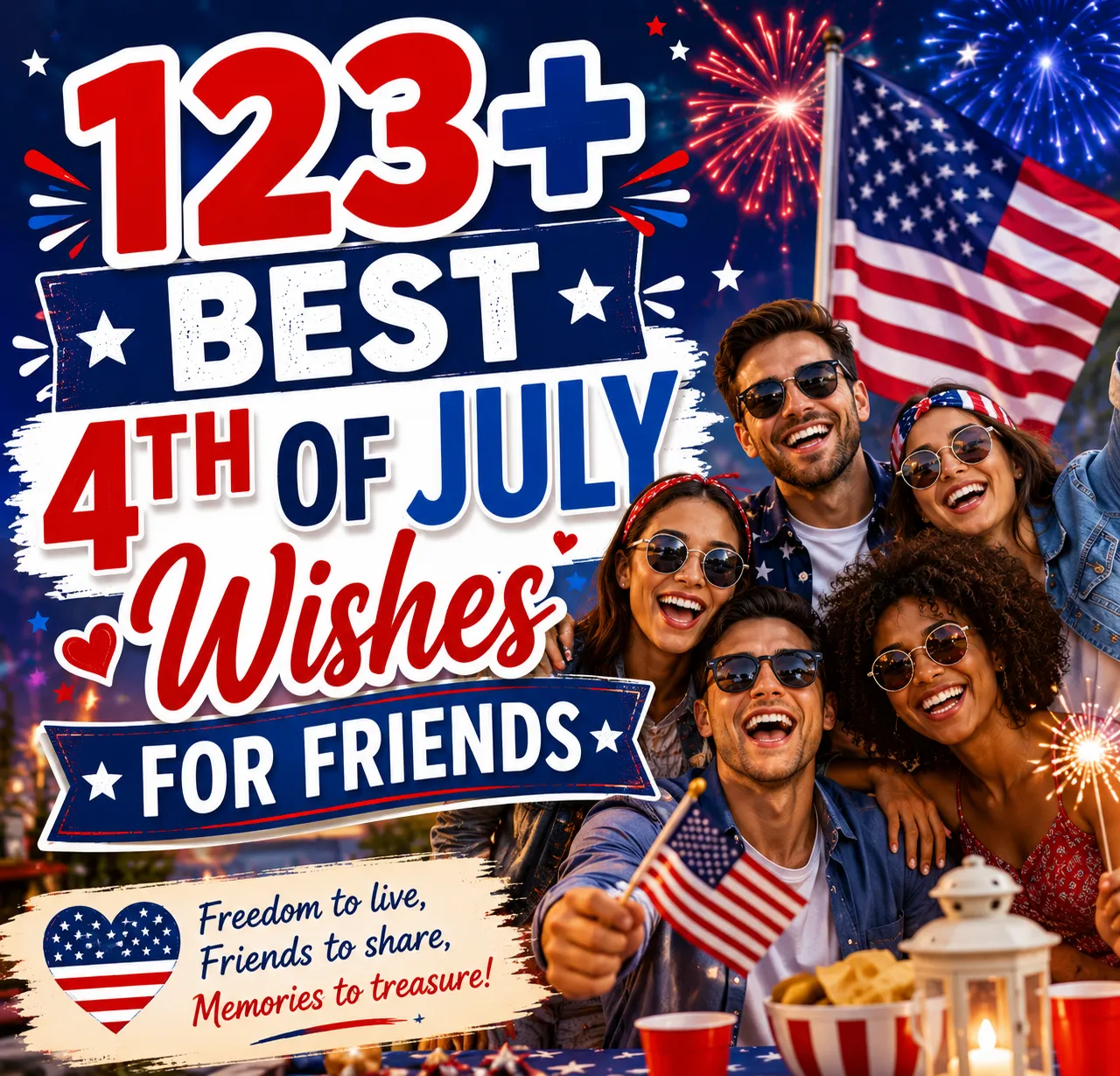 "Best 4th of July Wishes for Friends"