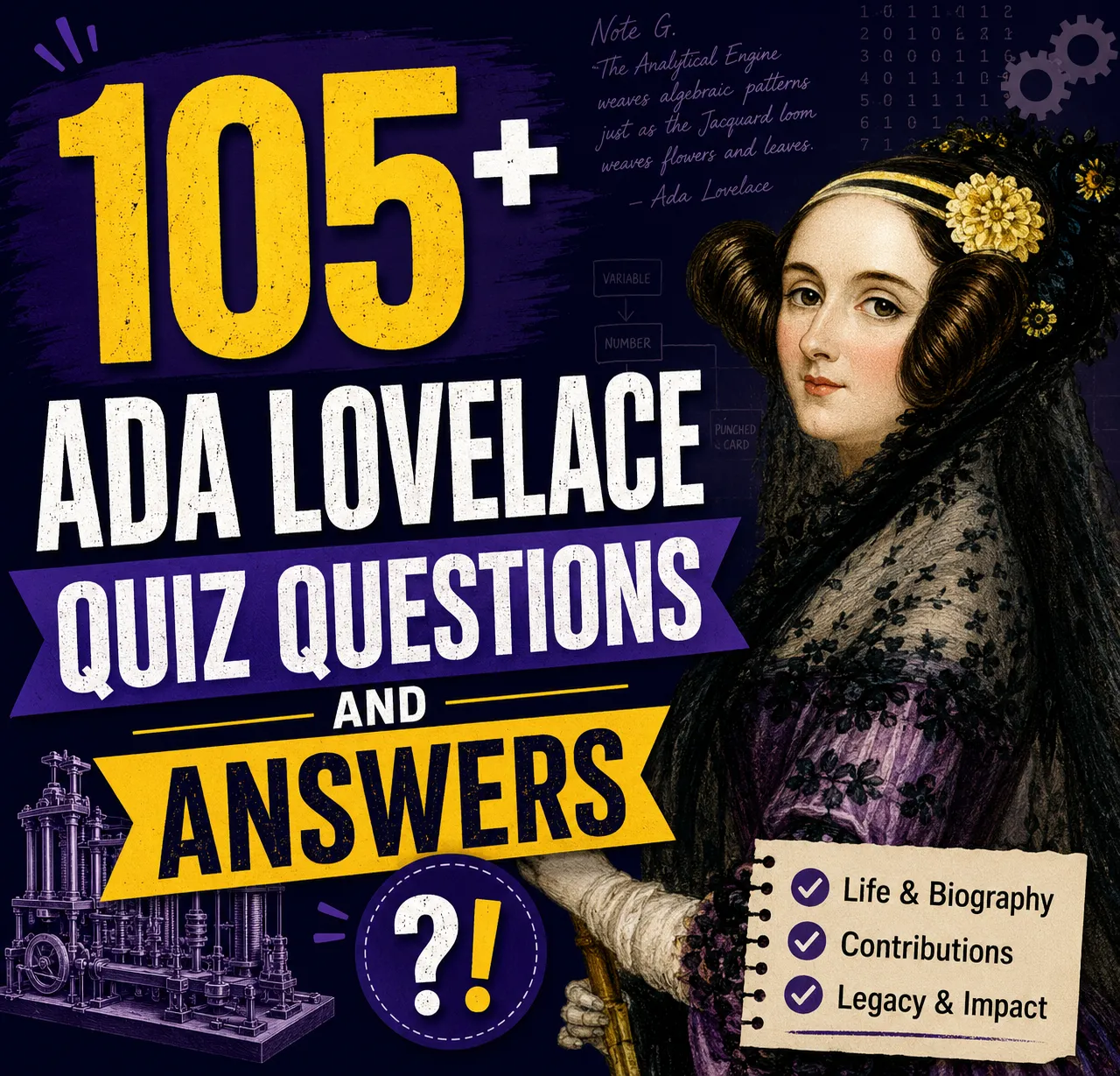 "Ada Lovelace Quiz Questions and Answers"