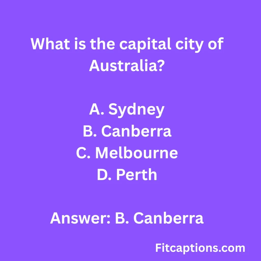 "Australia Quiz Questions and Answers"