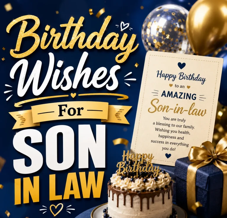 "Birthday Wishes For Son-in-Law"