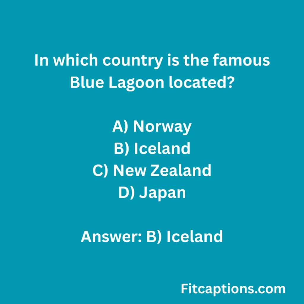 "Blue Lagoon Quiz Questions and Answers"