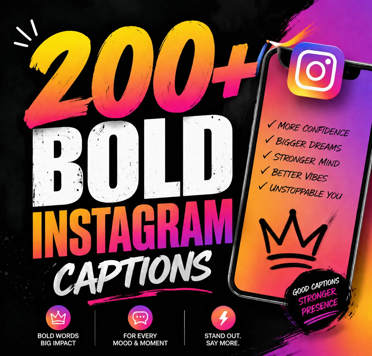 Bold Instagram captions