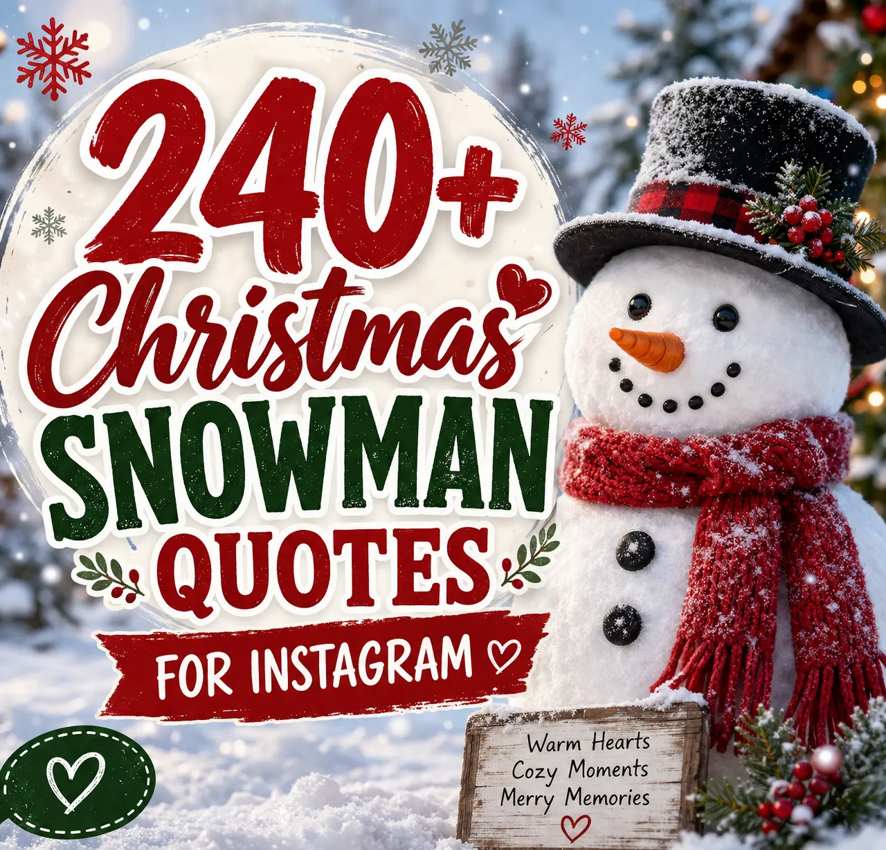 Christmas Snowman quotes for Instagram