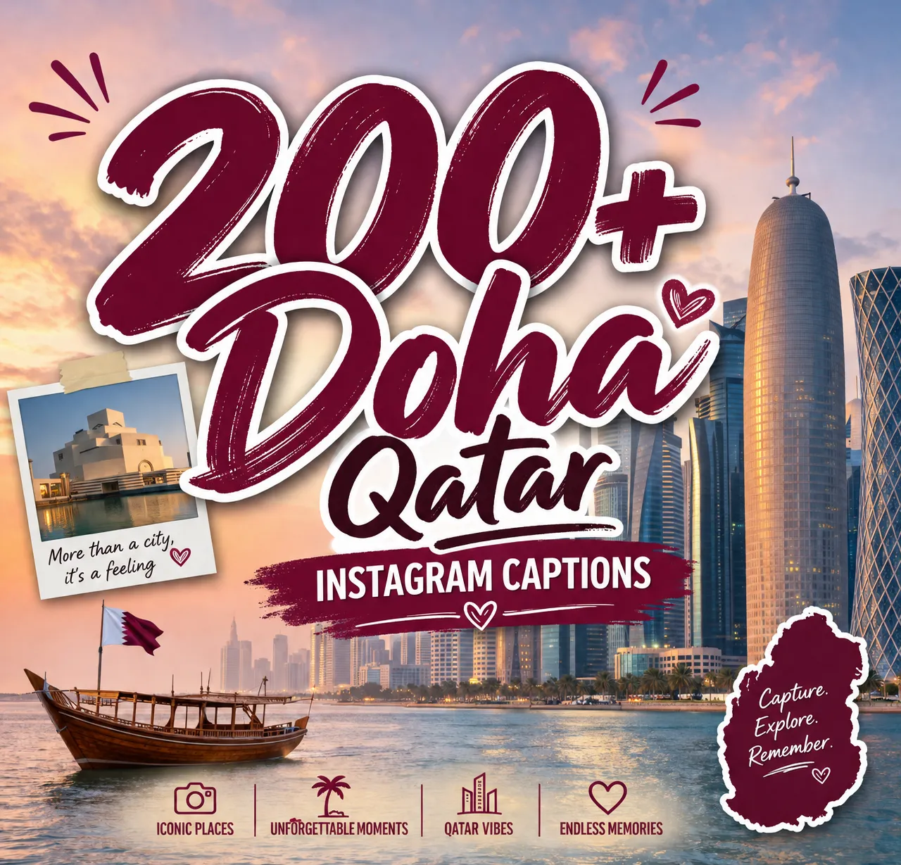 Doha Qatar Instagram captions