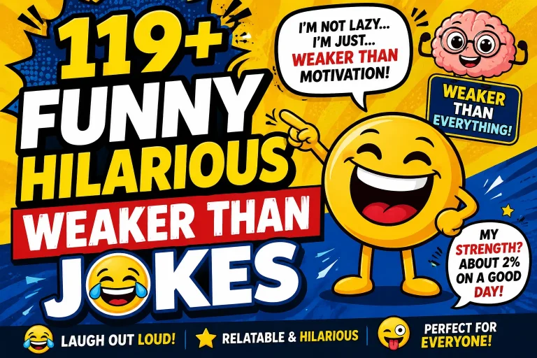 "Funny Hilarious Weaker Than Jokes"