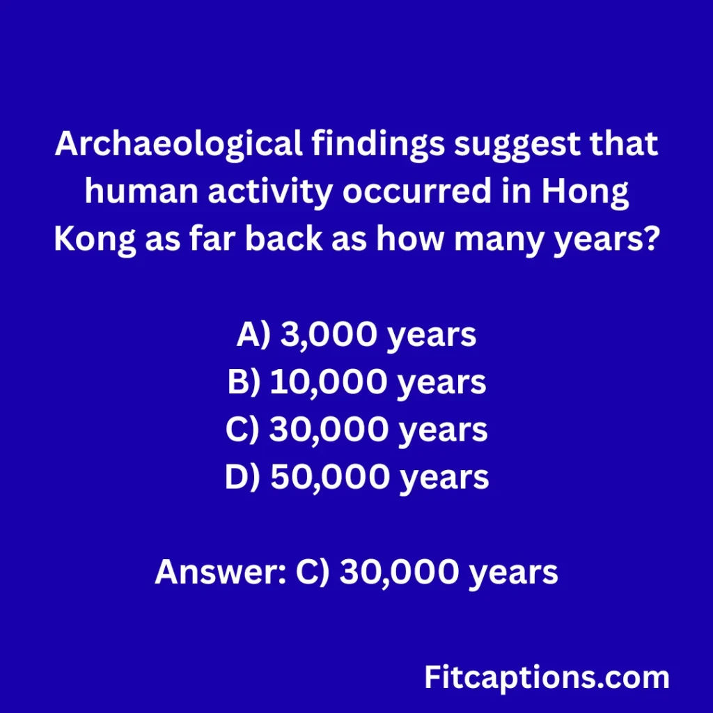 "Hong Kong Quiz Questions And Answers"