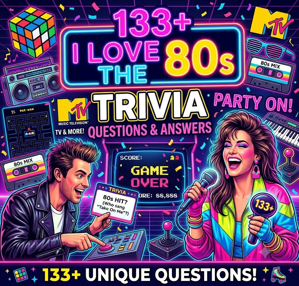 I Love the 80s Trivia Question and Answers