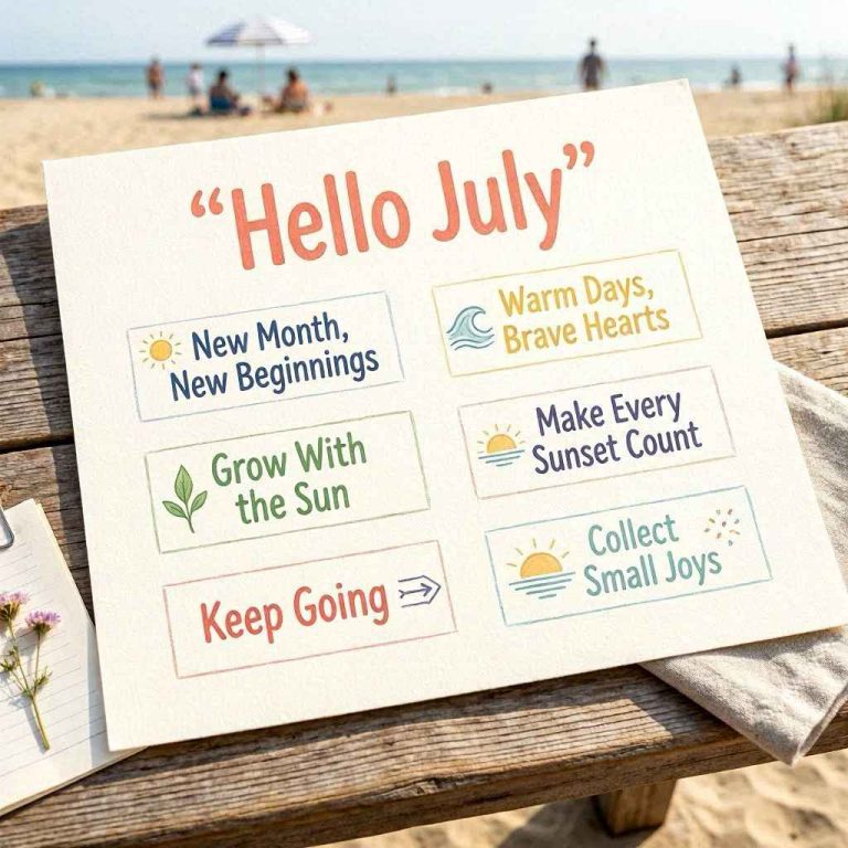 "Inspirational July Messages"
