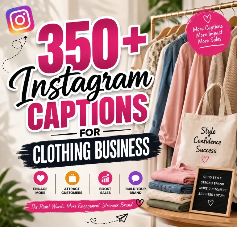 Instagram captions for clothing business