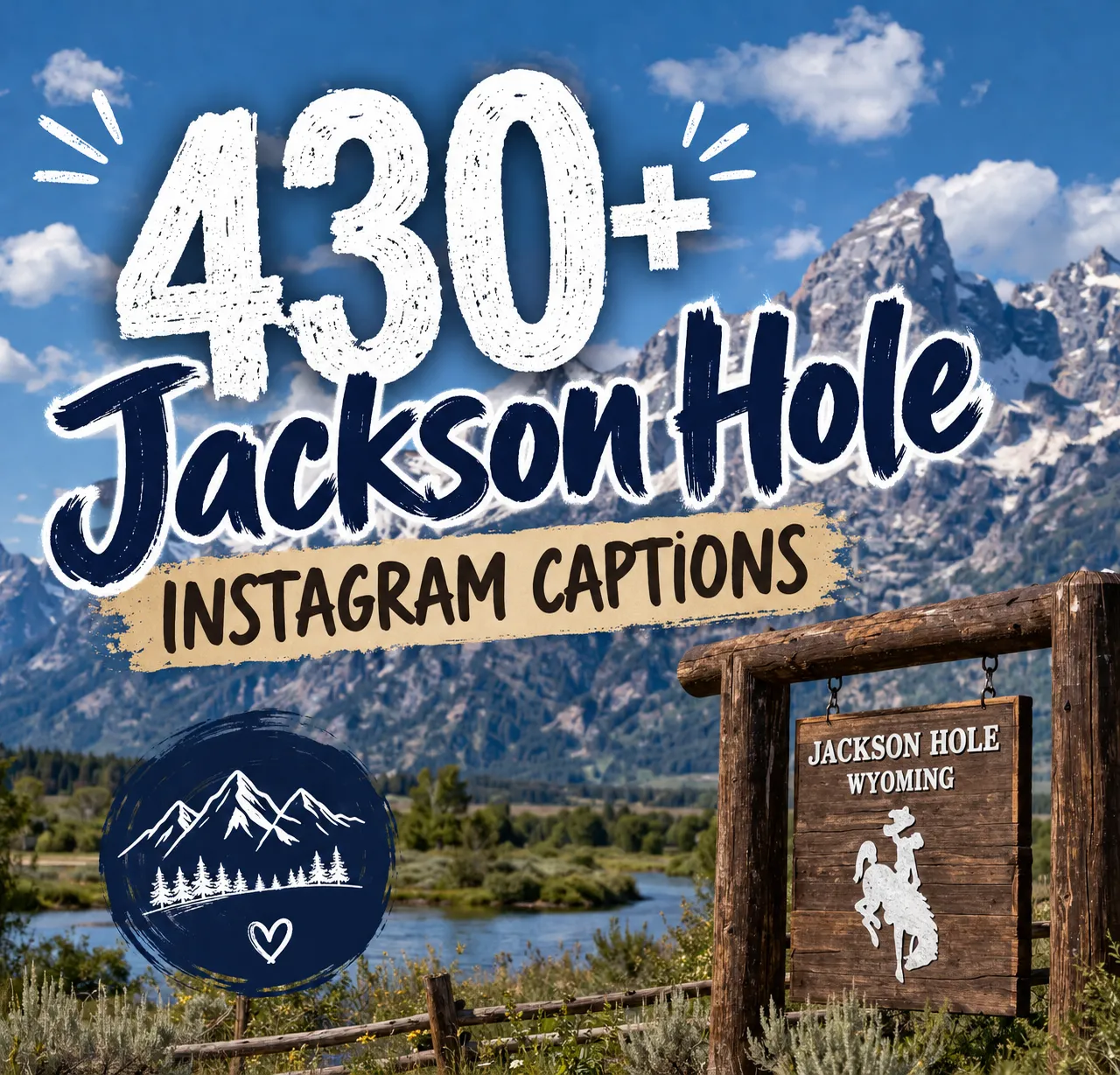 Jackson hole Instagram captions