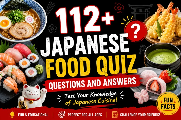 "Japanese Food Quiz Questions and Answers"