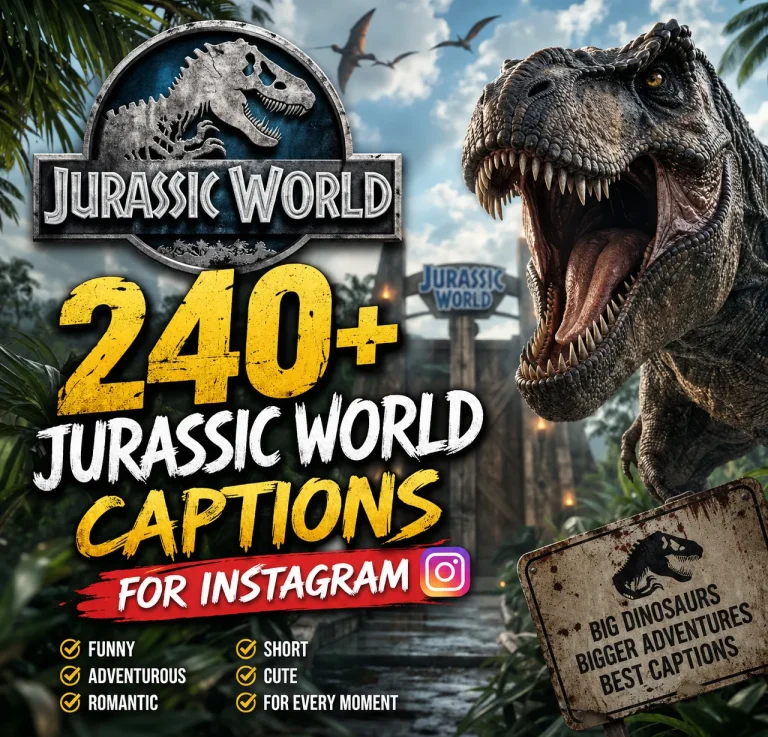 Jurassic captions for Instagram
