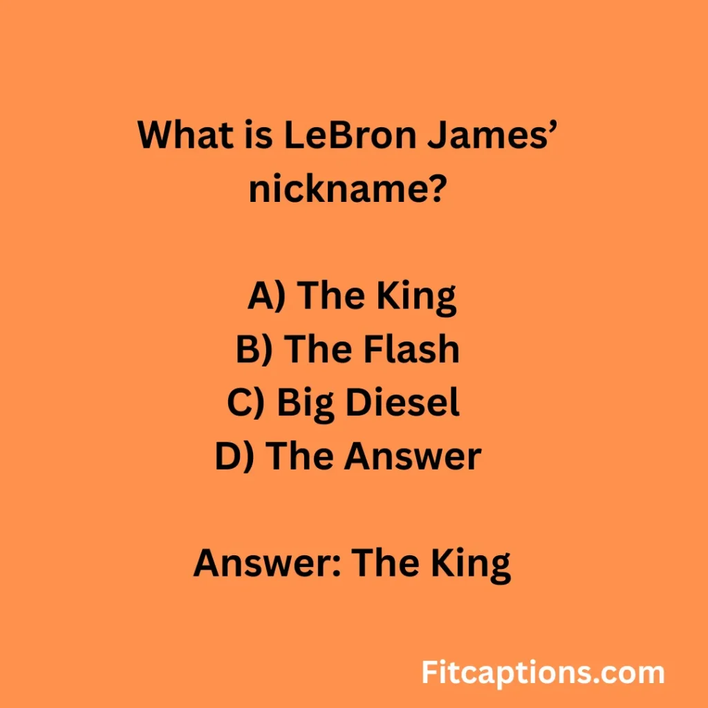 LeBron James Quiz Questions And Answers 